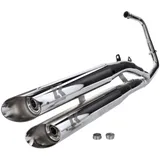 Schalldämpfer Auspuff Turbo Kit X-Road Custom für Kymco Zing 125 V4T47