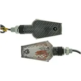 Indikator Blinker Set M10 Carbon-Look Beamer klar, kurz VC20092
