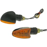 Indikator Blinker Set M8 schwarz Edge orange, kurz für Beta RR VC20103