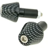 handlebar vibration dampers / bar ends short 13.5mm - carbon look VC21113