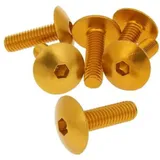 fairing screws hex socket head - anodized aluminum gold - set of 6 pcs - M6x20 VC21243 fairing screws hex socket head - anodized aluminum gold - set of 6 pcs - M6x20 VC21243