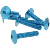 fairing screws hex socket head - anodized aluminum blue - set of 6 pcs - M6x30 VC21245