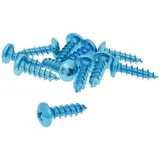 fairing screws anodized aluminum blue - set of 12 pcs - M6x20 VC21261