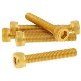 Bolzen Schraubensatz 6 Stück Innensechskant Alu gold - M5x30 VC21275 Bolzen Schraubensatz 6 Stück Innensechskant Alu gold - M5x30 VC21275