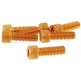 Bolzen Schraubensatz 6 Stück Innensechskant Alu orange - M6x20 VC21284