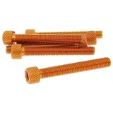 Bolzen Schraubensatz 6 Stück Innensechskant Alu orange - M6x45 VC21292