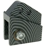 shock extender CNC 2-hole adjustable mounting - carbon look for Peugeot vertical VC21307