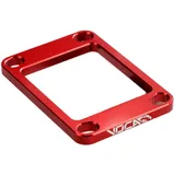 Spacer / spacer plate diaphragm block Voca CNC 5mm red for Derbi AM6 50 VCR-RD13.SPC.DA/RE