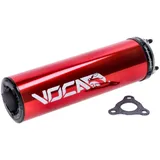 Endschalldämpfer Voca Racing 60x200mm rot 50-80ccm für D50B0, EBE050, EBS050, AM6 VCR-RD30200.01/RE Endschalldämpfer Voca Racing 60x200mm rot 50-80ccm für D50B0, EBE050, EBS050, AM6 VCR-RD30200.01/RE