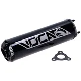 Rear silencer Voca Racing 60x200mm black 50-80cc for D50B0, EBE050, EBS050, AM6 VCR-RD30400/BKBK