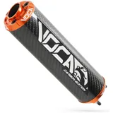 Endschalldämpfer VOCA Carbon - CNC Endkappe orange VCR-RD30400/CAOR