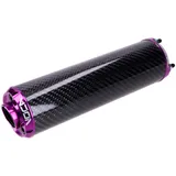 Endschalldämpfer VOCA Carbon - CNC Endkappe lila VCR-RD30400/CAPU