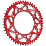 Sprocket Voca CNC 50 teeth 420 red for Derbi Senda, MRT VCR-SD450.MRT.50/RE