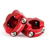 handlebar clamp kit VOCA HB28 CNC 22-28 - red VCR-SD960/RE