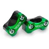 Handlebar clamp Handlebar mounting kit VOCA V2 HB28 CNC 22-28 - green VCR-SD960.V2/GR