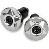 handlebar caps VOCA CNC 14mm anti-vibration dampers - silver color VCR-SD970/AL