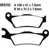 Brake pads scooter EBC for: Piaggio TPH