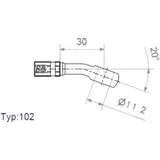 Ringfitting Vario HD TYP102 11.2 mm 20 ANTHRA für Motorräder