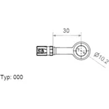 Vario Banjo Fitting 10 mm 0° Edelstahl für Speed Brakes