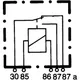 Wechslerrelais 12V 40A 5-polig mit Halter_1