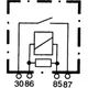 Arbeitsstromrelais 4-polig, 12 V mit Halter_0