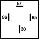 24 V 4-pole Closing Relay for Motorcycles_1