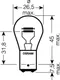 Lampe 12V21/5W BAY15D Osram siehe 1590373 11/24 passend für: Ho