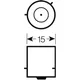 Lampe 12V21W BAU15S Osram JMP 1590332 passend für: Honda CBF, C