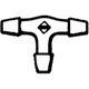 HOSE CONNECTOR 6 MM MQ T-FORM for Audi, VW and Mercedes-Benz_0