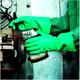 Nitrile Work Gloves Size 11 Green for Chemical Protection_0