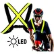 Easypix Streetglow LED Weste für Fahrräder und Motorradfahrer L
