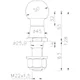 Bearing M Thread Shaft 50mm M22 x 1.5 for Trailers_0