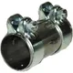 Pipe Connector Double Clamp 42/125 mm for Motorcycles_0