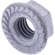 Galvanized Locking Nut M6 - Pack of 5 Pieces_0