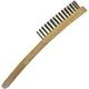 2-Row Wire Brush with Beechwood Handle_0