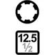 POWER INSERT 1/2", RIBE® M12, 75 mm_0