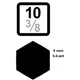 3/8 Adapter for 8 mm Hex Bits, 30 mm Length_0