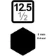1/2" Drive Adapter for 8mm Hex Screw Bits_0