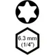 Bit Torx T9 für Schraubendreher 1/4" 25 mm_0