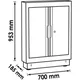 STUETZUNTERSCHRANK 700 mm_1
