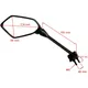 Mirror black JMP right hand for: Kawasaki ER - 6F_0
