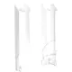 Fork protector kit white full wrap for: Husqvarna FE, FC, TE, T