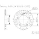 Rear sprocket 45 tooth pitch 520 black inner diameter 100 bolt