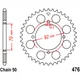 Rear sprocket 41 tooth 530 silver inner diameter 70 bolt spacin