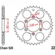 Rear sprocket 42 tooth pitch 520 inner diameter 080 bolt spacin