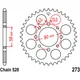 Rear sprocket 45 tooth pitch 520 black inner diameter 58 bolt s