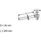 Lenkerstummel für Motorräder 22 mm verchromt_0