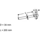 Chromeed Steel Clip On Handlebar D38 22mm for Motorcycles_0