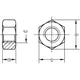 HEX NUT A2 M5 DIN934 STAINLESS PACK 100 PIECES_0
