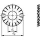 SERRATED WASHER A2 6.4 for motorcycles_0